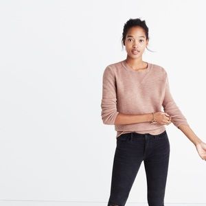 Madewell Milestone Pullover Sweater Pink Tan S